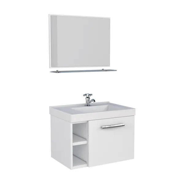 Gabinete de banheiro Cozimax Amora com espelheira